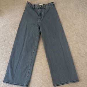 Women’s High Rise Sailor Wide Leg Angle Jeans, Universal Thread, Size 6R